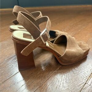 Dolce Vita Brown Suede Platform Sandals - Sz 10